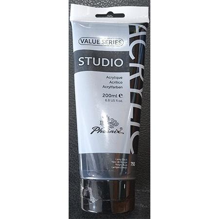 ARTISTS ACRYLIC VALUE SERIES 200ML -  LAMP BLACK