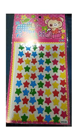 STICKER SHEET -  STARS DESIGN 2