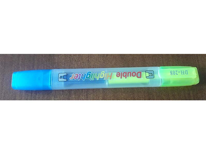 HIGHLIGHTER - DH-208 (DOUBLE COLOURS) - BLUE , YELLOW