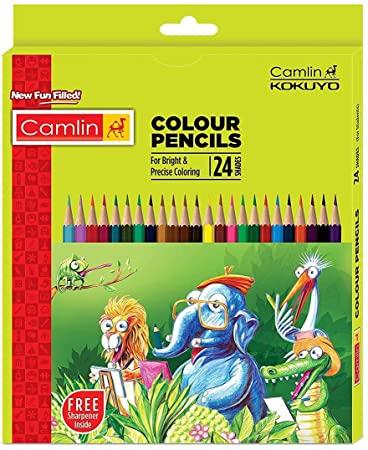 CAMLIN COLOUR PENCILS - 24 SHADES