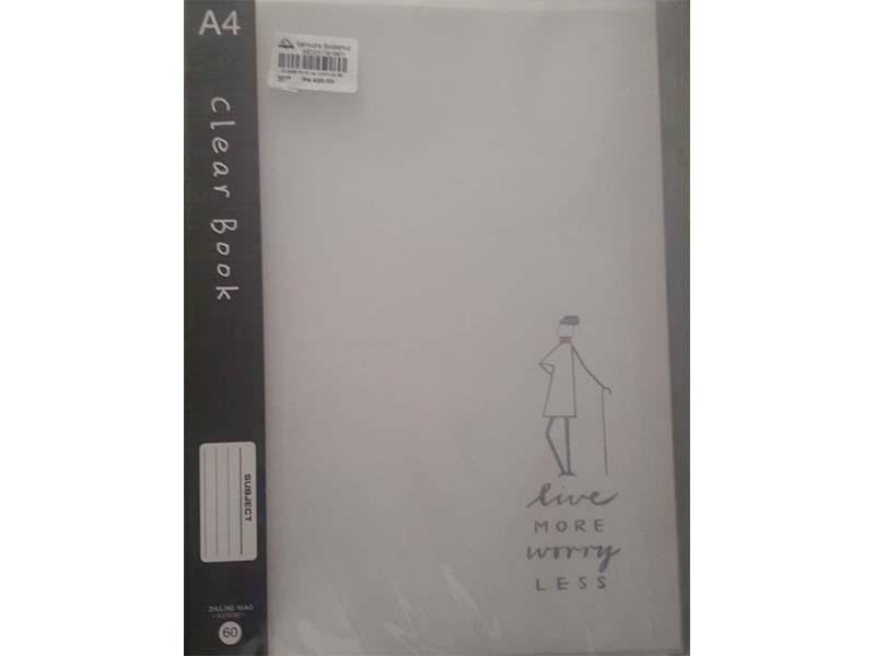 CLEAR FILE- A4 DISPLAY 60 POCKETS