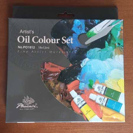PHOENIX ARTISTS OIL COLOUR SET 18 - PO 1812
