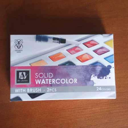 SOLID WATER COLOUR 24PCS