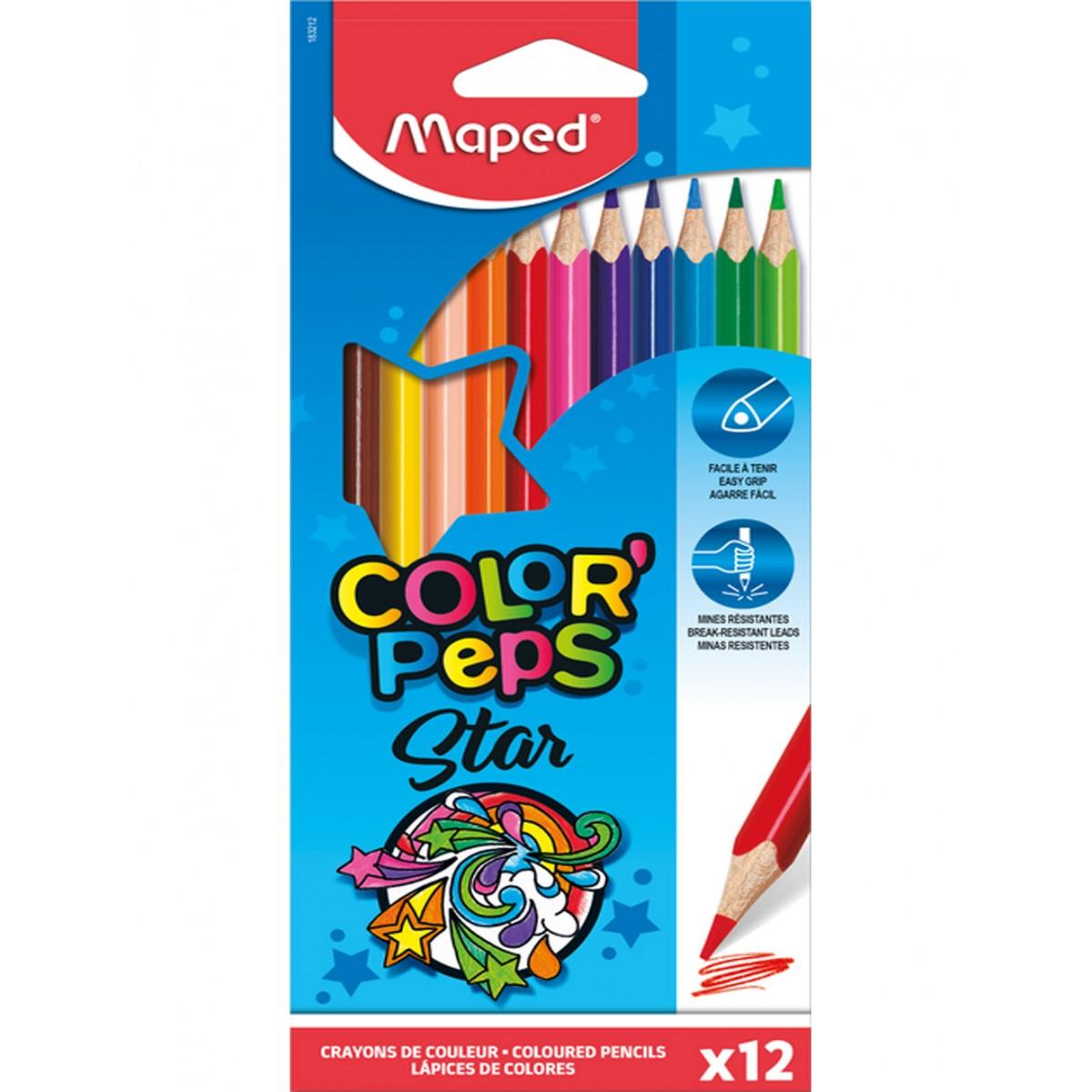 MAPED COLOUR PEPS 12 COLOURS