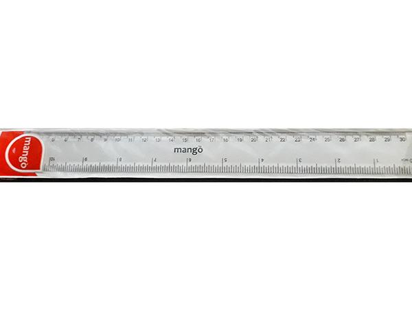 PLASTIC RULER - 30CM MANGO