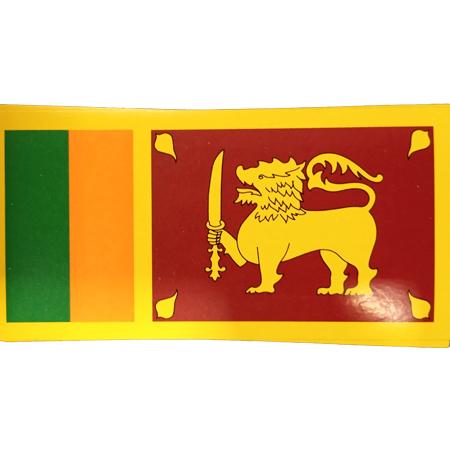 STICKER  - NATIONAL FLAG OF SRI LANKA